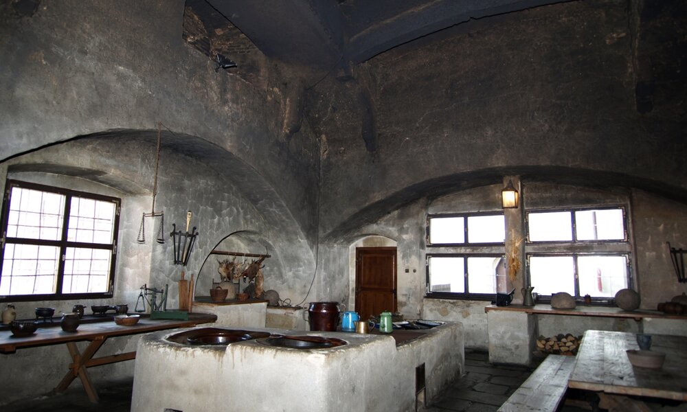 Černá kuchyně ve věži Menhartce z konce 15. století